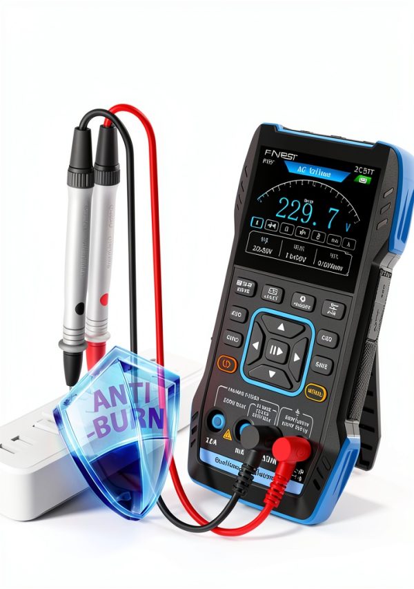 FNIRSI 2C53T 3in1 Oscilloscope Multimeter DDS Generator 2 P6100 Probes-3