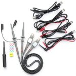 Universal Oscilloscope Probe Kit Digcreat 100MHz 6‑Piece Test Lead Set-0