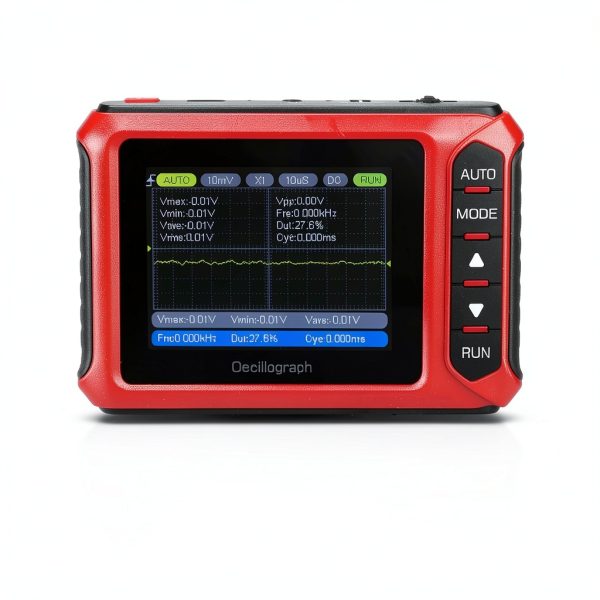 Handheld Digital Oscilloscope 2.8" Portable Automotive Oscilloscope Kit, 10MHz Bandwidth/48MS/s, Auto/Normal/Single Trigger, DDS Signal Generator (14 Waveforms) Mini Oscilloscope-1