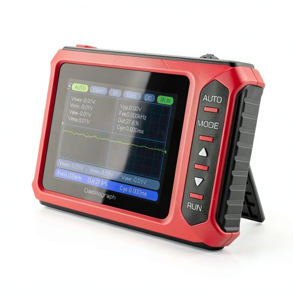 Handheld Digital Oscilloscope 2.8" Portable Automotive Oscilloscope Kit, 10MHz Bandwidth/48MS/s, Auto/Normal/Single Trigger, DDS Signal Generator (14 Waveforms) Mini Oscilloscope-0