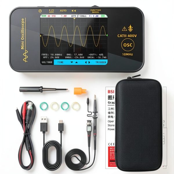 Handheld Digital Oscilloscope BSIDE OT3 3.2" TFT 10MHz Bandwidth-7