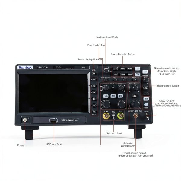 Hantek DSO2D15 150MHz Oscilloscope 2‑Channel Signal Generator-3