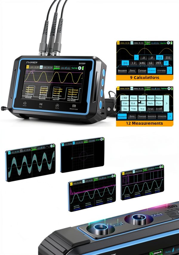 FNIRSI 2C53P 3-in-1 Oscilloscope, Multimeter & Signal Generator Case-1