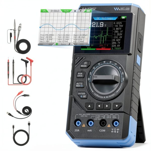 Handheld Oscilloscope FNIRSI DST-210 10MHz 48MS/s 3-in-1 Multimeter-0