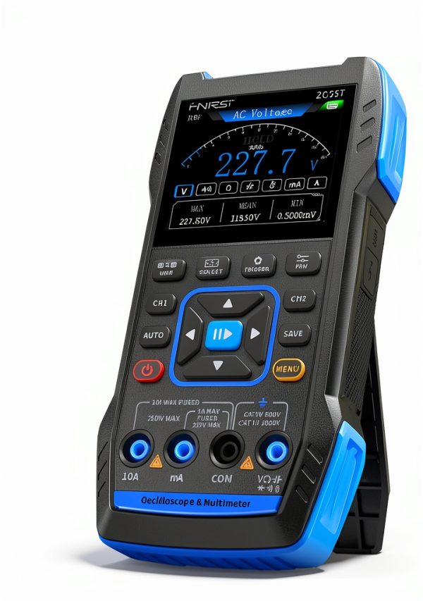 FNIRSI 2C53T Upgraded Handheld Oscilloscope, 50MHz Bandwidth, 250MS/s Sampling Rate, 20000 Counts, 3IN1 Digital Oscilloscope Multimeter DDS Generator, Voltage, Current, Capacitor, Resistor, Diode Test-5