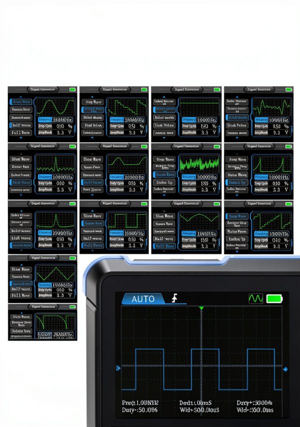 FNIRSI DSO153 2 in 1 Handheld Oscilloscope/DDS Signal Generator, Digital Portable Automotive Oscilloscope with 2.8 inch TFT, 1MHz Bandwidth, 5MS/s Sampling Rate, Trigger Function Auto/Nomal/Single-3
