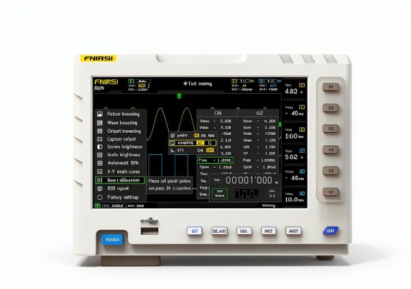 FNIRSI 1014D Oscilloscope 2 in 1 Digital Oscilloscope DDS Signal Generator, 100X High Voltage Probe, 2 Channels 100Mhz Bandwidth 1GSa/s Sampling Rate Built-in 1GB Storage Space-2