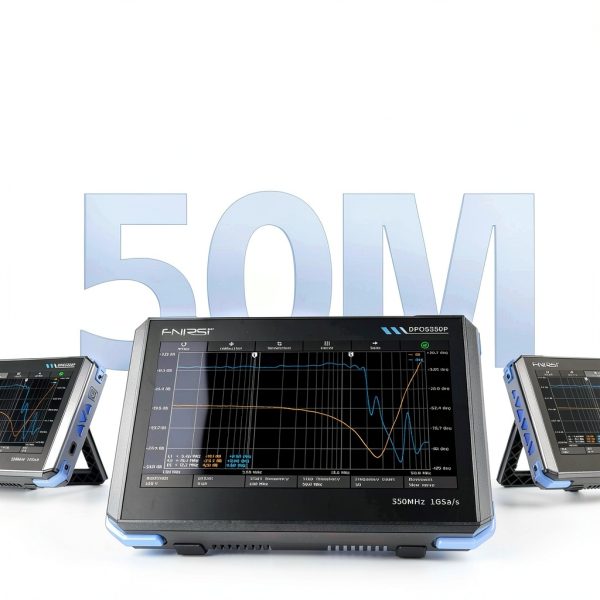 FNIRSI DPOS350P 4-in-1 Tablet Oscilloscope 350MHz, Spectrum Analyzer 200KHz - 350MHz, Frequency Response Analyzer DDS Generator, 2CH Handheld Oscilloscope 1 GSa/s, 7" Touch Screen Digital Phosphor-5