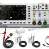 FNIRSI 1014D Oscilloscope 2 in 1 Digital Oscilloscope DDS Signal Generator, 100X High Voltage Probe, 2 Channels 100Mhz Bandwidth 1GSa/s Sampling Rate Built-in 1GB Storage Space-0