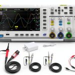 FNIRSI 1014D Oscilloscope 2 in 1 Digital Oscilloscope DDS Signal Generator, 100X High Voltage Probe, 2 Channels 100Mhz Bandwidth 1GSa/s Sampling Rate Built-in 1GB Storage Space-0