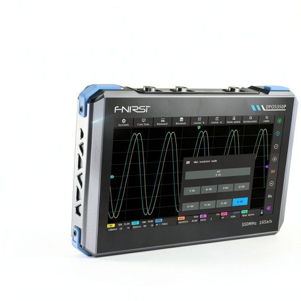 FNIRSI DPOS350P 4-in-1 Tablet Oscilloscope 350MHz, Spectrum Analyzer 200KHz - 350MHz, Frequency Response Analyzer DDS Generator, 2CH Handheld Oscilloscope 1 GSa/s, 7" Touch Screen Digital Phosphor-2